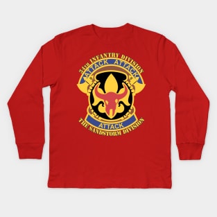 34th Infantry Division Kids Long Sleeve T-Shirt